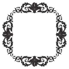 Vintage baroque ornament vector