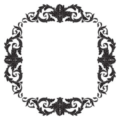 Vintage baroque ornament vector