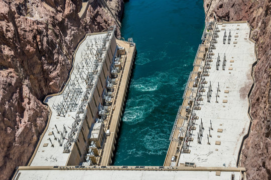 Hoover Dam Production Facilities on the Colorado River