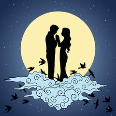 Obraz premium Chinese Valentine's Day