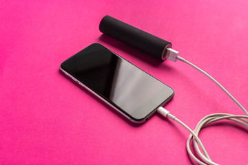 phone mobile connect to battery power bank
