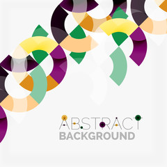 Obraz premium Colorful rings on grey background, modern geometric pattern design