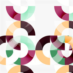 Obraz premium Colorful rings on grey background, modern geometric pattern design