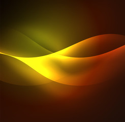 Illuminated neon waves