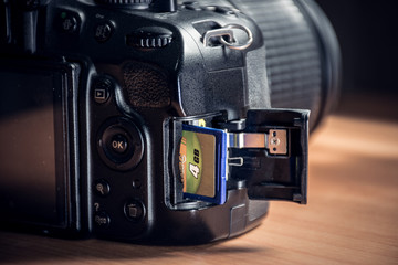 slotmemory of dslr camera