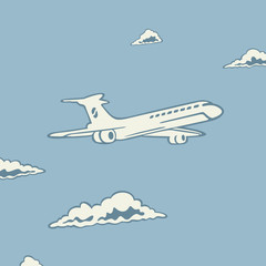 Vector Symbol Passenger Airplane