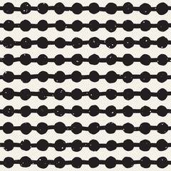 Seamless pattern with hand drawn lines. Abstract background with freehand brush strokes. Black and white texture. Ornament for wrapping paper.