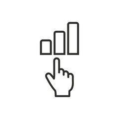 Analysis vector icon.