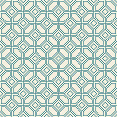 Fototapeta premium Vector retro geometric seamless pattern. Vintage background
