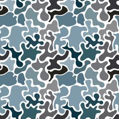 Military woods camouflage seamless pattern