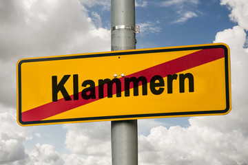 Schild 244 - Klammern