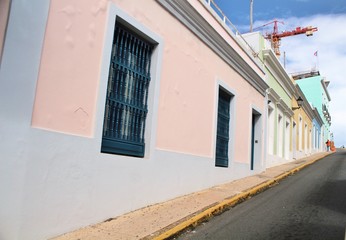 Colorful architecture in Old Town, San Juan, Puerto Rico