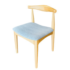 modern wooden chair isolated