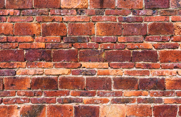 detail shot of brick wall in an old traditional village of China.