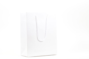 White paper shopping bag for mockup