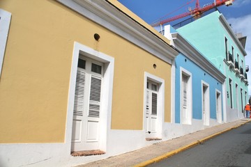 Colorful architecture in Old Town, San Juan, Puerto Rico