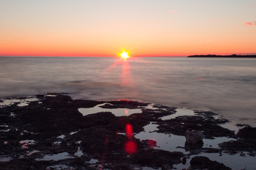 Sunset panorama in croatia