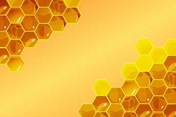 Honeycomb background Vector Illustration