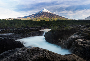 Volcano River Landscape 