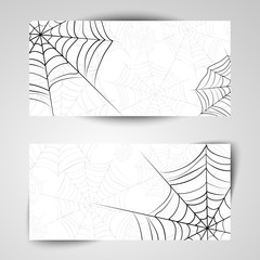 Vector spider web.