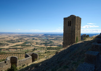 Paisaje desde el Castillo de Loarre en Huesca, Espa&ntilde;a