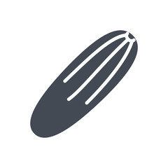 Food vegetables silhouette icon cucumber