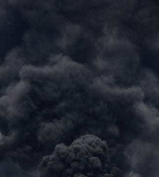 black smoke from a fire Stock Photo | Adobe Stock