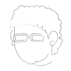 avatar grandmother face icon