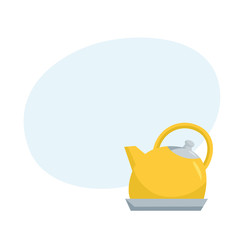 Kettle. Catoon teapot