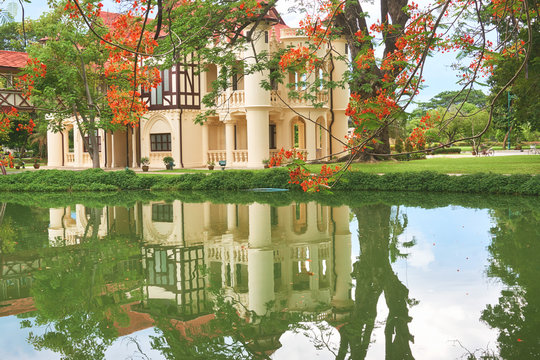 Chali Mongkol Asana located in Sanamchan Palace, Thailand. Sanamchan Palace in summer time.