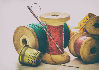 Sewing threads, coils