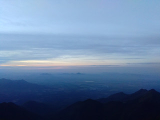 Fototapeta premium Kodaikanal Landscape at sunrise, India