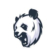 Panda Vector Logo Illustration
