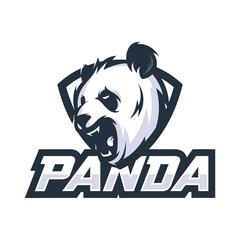 Panda Vector Logo Illustration
