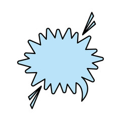 blank onomatopoeia bubble icon image