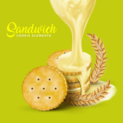 Sandwich cookies elements