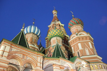 Fototapeta na wymiar Cathédrale Saint-Basile-le-Bienheureux de Moscou, Moscou