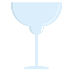 Margarita glass flat icon, vector sign, colorful pictogram isolated on white. Symbol, logo illustration. Flat style design