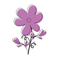 beautiful flower icon