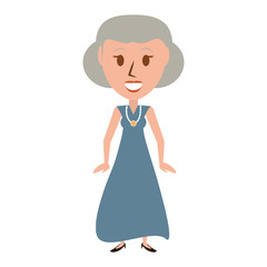 Retro old woman cartoon