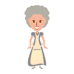 Retro old woman cartoon