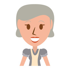Retro old woman cartoon