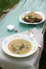 Pea soup with meat