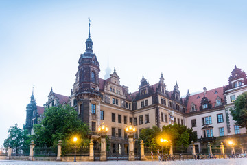 Fototapeta na wymiar antique building view in Dresden, Germany