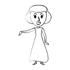 Retro woman cartoon