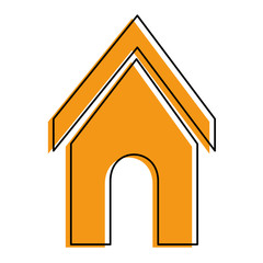 dog house icon vintage