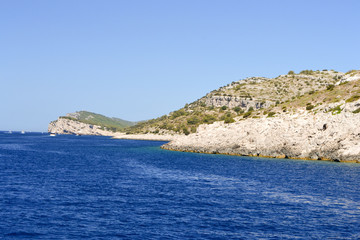 Naklejka premium Small islands of Kornati National Park on the Adriatic Sea, Croatia.