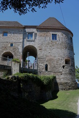 Fototapeta premium Turm der Burg von Ljubljana, Slowenien 