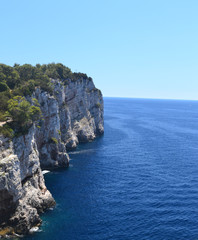 Nature park Telascica cliff in Dalmatia, Croatia