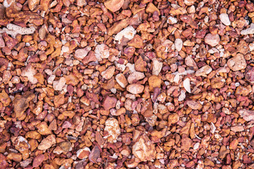 Small rocks texture background.